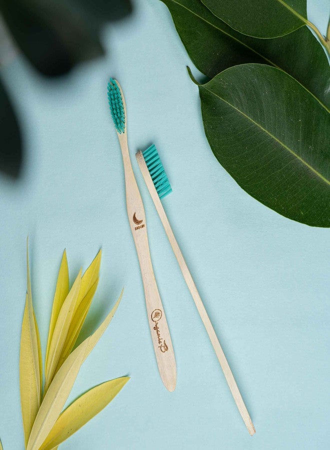 Organic B Neem Toothbrush|4 Pcs|Soft Bristles| Green| Adult - Image 3