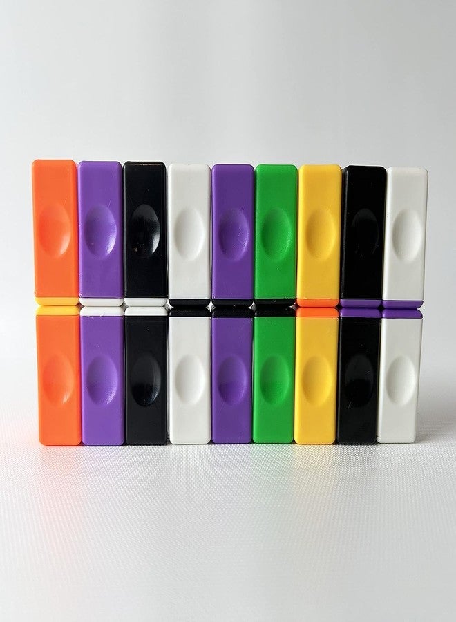 Fiddlys Fidget Brick Magnetic Stick Mini Finger (Purple/White Cap Multicolor Pack of 2 - Image 3