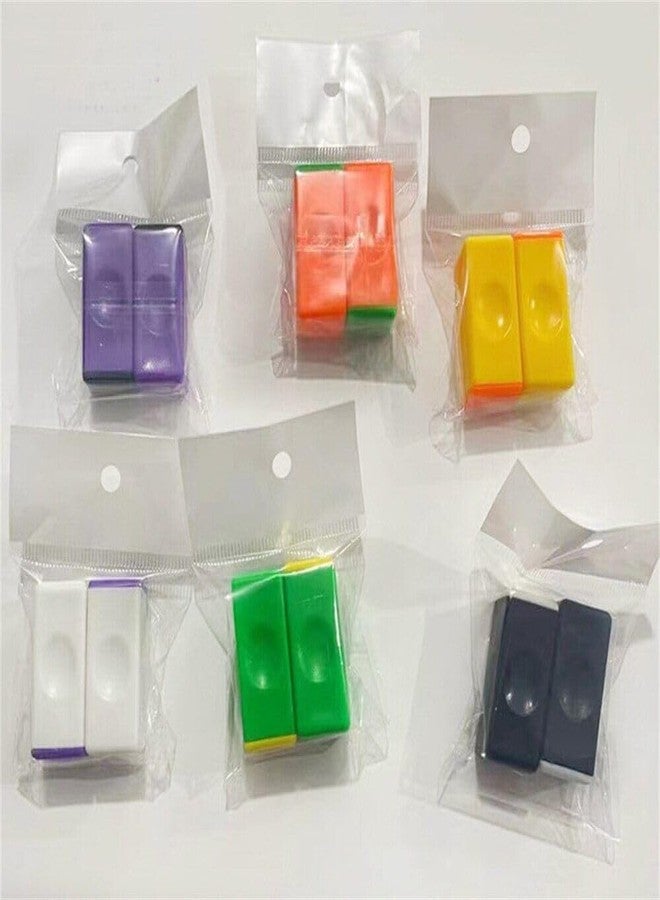 Fiddlys Fidget Brick Magnetic Stick Mini Finger (Purple/White Cap Multicolor Pack of 2 - Image 2