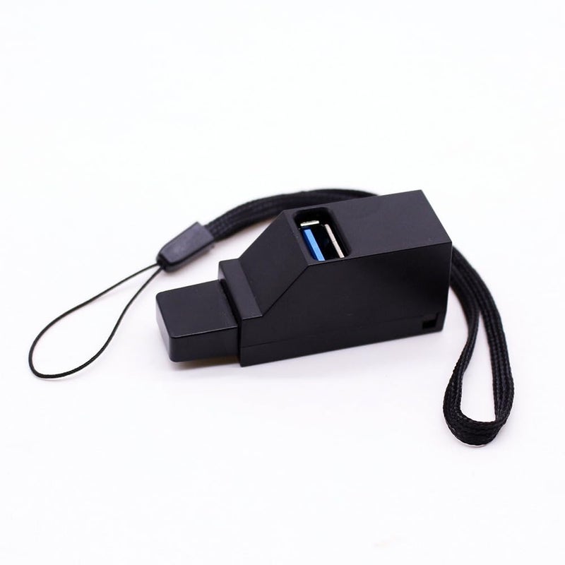 FANTIA USB Hub,High Speed Mini USB 3.0 USB 2.0 HUB 3 Port Splitter (2 USB 2.0 zUSB 3.0) Distribution Adapter for PC Laptop MacBook Notebook USB Flash Drives - Image 5