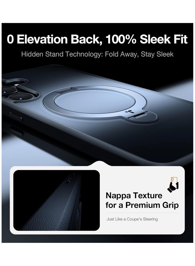 TORRAS 360°Spin Magnetic Stand for Samsung Galaxy S25 Plus Case (2025), Fit for Magsafe Mil-Grade Shockproof Slim Protective S25+ Plus Case with Kickstand & Ring Holder, Ostand Spin, Black - Image 5