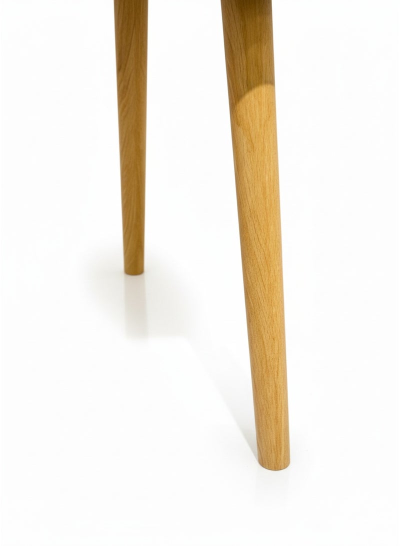 واو طاولة جانبية على شكل سحابة من واو - طاولة جانبية وطاولة قهوة أنيقة من الخشب الصلب لغرفة المعيشة، وغرفة النوم، وغرفة الأطفال، والمساحات الصغيرة (خشب طبيعي) - Image 2