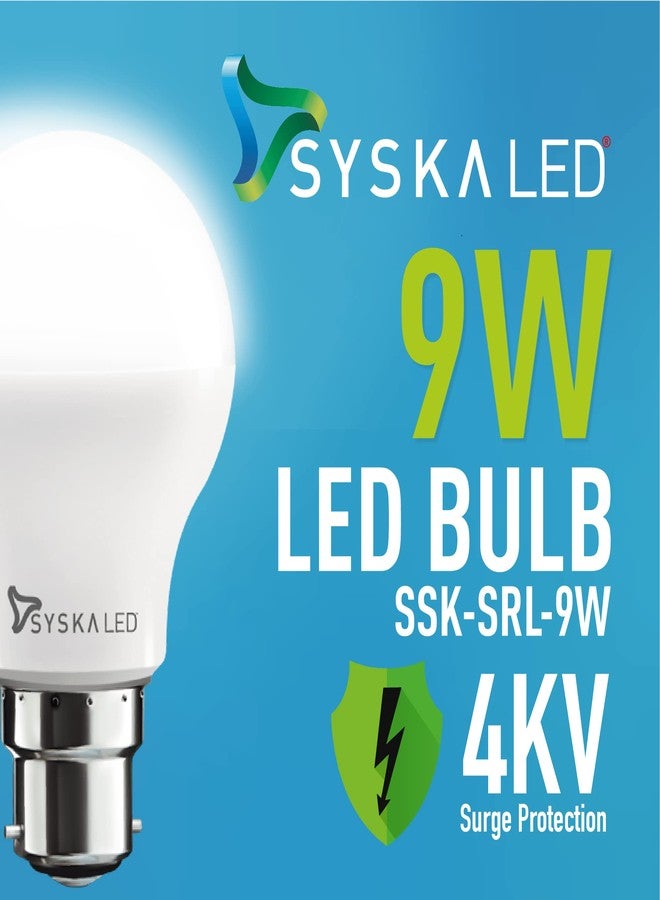 SYSKA 9W B22D Led Cool Day Light Bulb, 1 Piece (Ssk-Srl-9W) - Image 2
