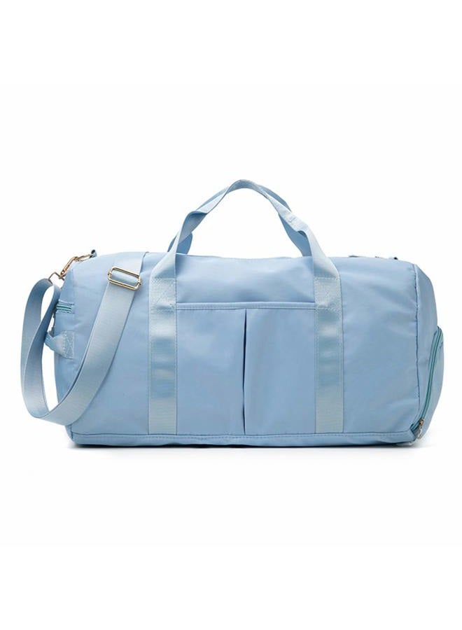 KARRESLY Sports Gym Bag for Women or Men Travel Duffel Bag with Wet Pocket and Shoes Compartment for Training Swim Yoga(Light Blue), Light Blue, free size - Image 1