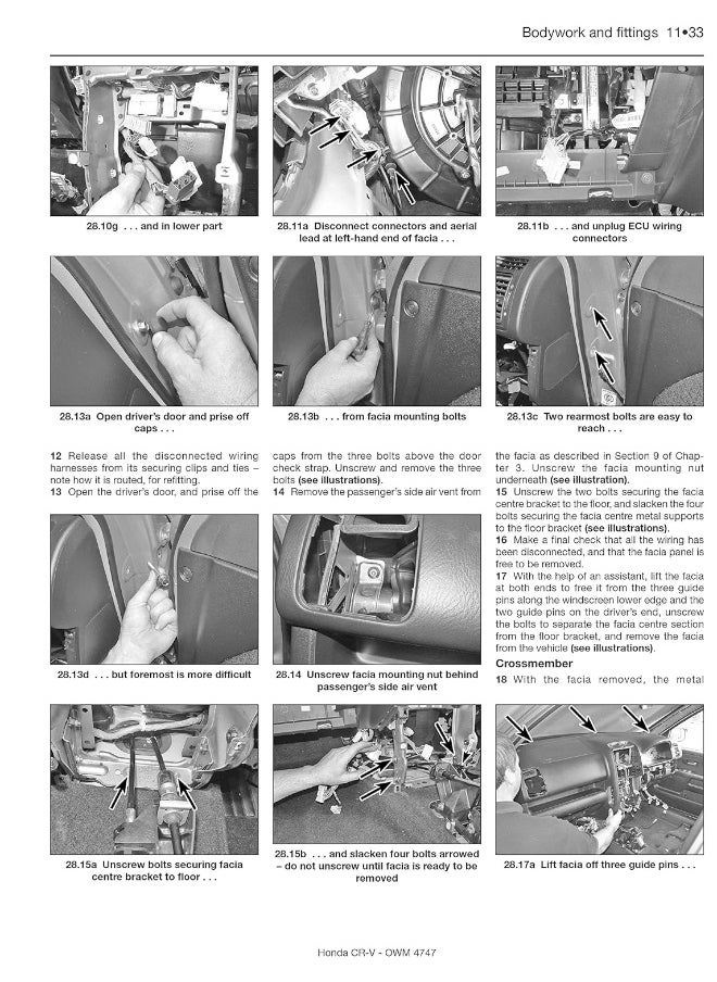 Honda CR-V Petrol & Diesel (02 - 06) Haynes Repair Manual  - Image 1