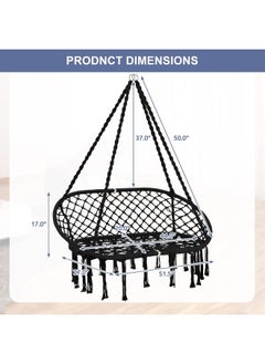 كرسي أرجوحة مزدوج للحديقة الخارجية، كرسي أرجوحة معلق كبير من الماكراميه للاسترخاء في الأماكن المغلقة والمفتوحة، كرسي بوهو، أقصى سعة 700 رطل للشرفة أو الفناء الخلفي - pzsku/Z1FDBFB4A546B0D934EFEZ/45/_/1718875008/6f2f8b99-8cae-41e7-ae20-455c342846a9