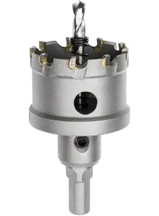 RNS TCT Hole Saw ECO 45 mm, TCT Metal Core Cutter with Pilot Drill, Arbor and Hex Key for Precision Steel, Sheet Metal and Industrial Drilling - Image 1