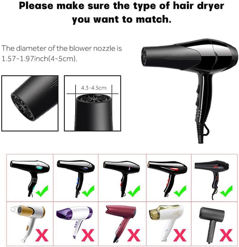 KUAZIVI Universal Collapsible Hair Dryer Diffuser Travel and Easy Storage Diffuser Fit Most of Hair Dryer (Blue) - Image 5
