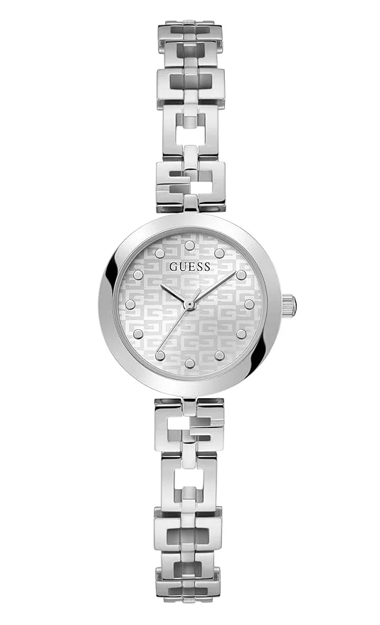 GUESS LW LADY G SLV CS SLV DL 26MM QTZ SLV BRCT SP23