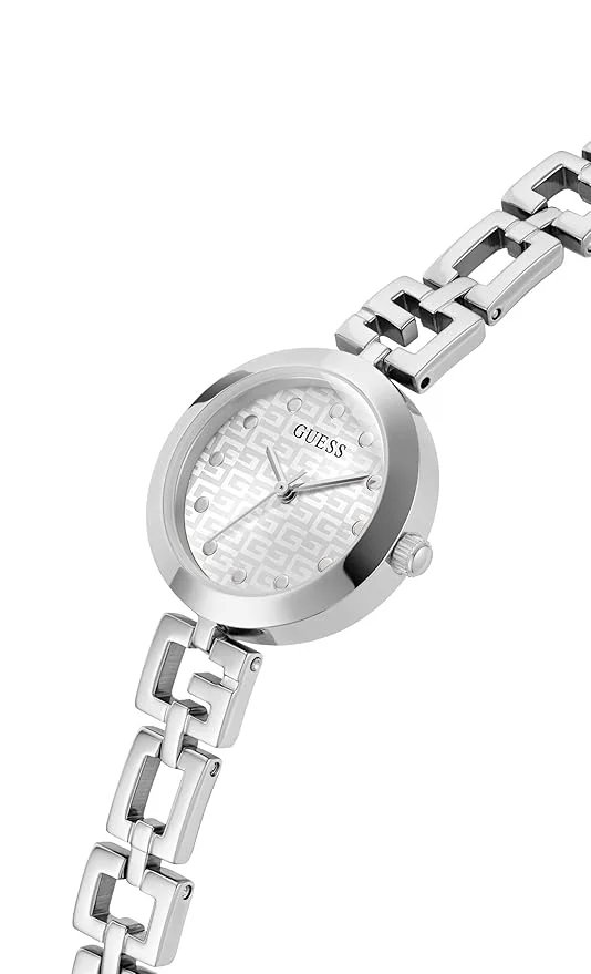 GUESS LW LADY G SLV CS SLV DL 26MM QTZ SLV BRCT SP23