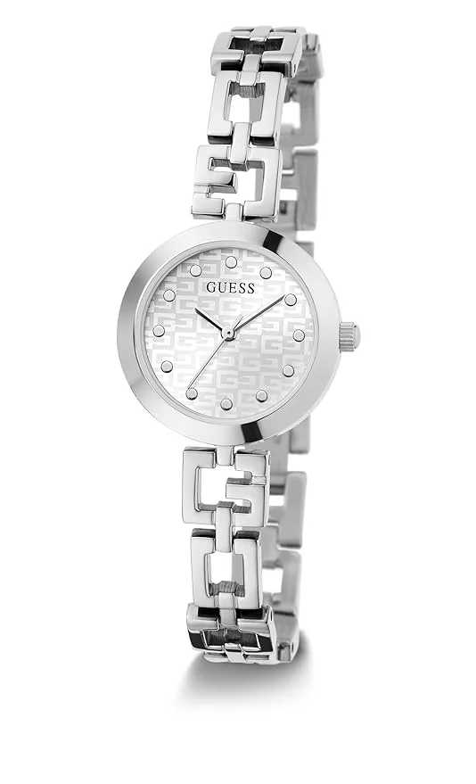 GUESS LW LADY G SLV CS SLV DL 26MM QTZ SLV BRCT SP23
