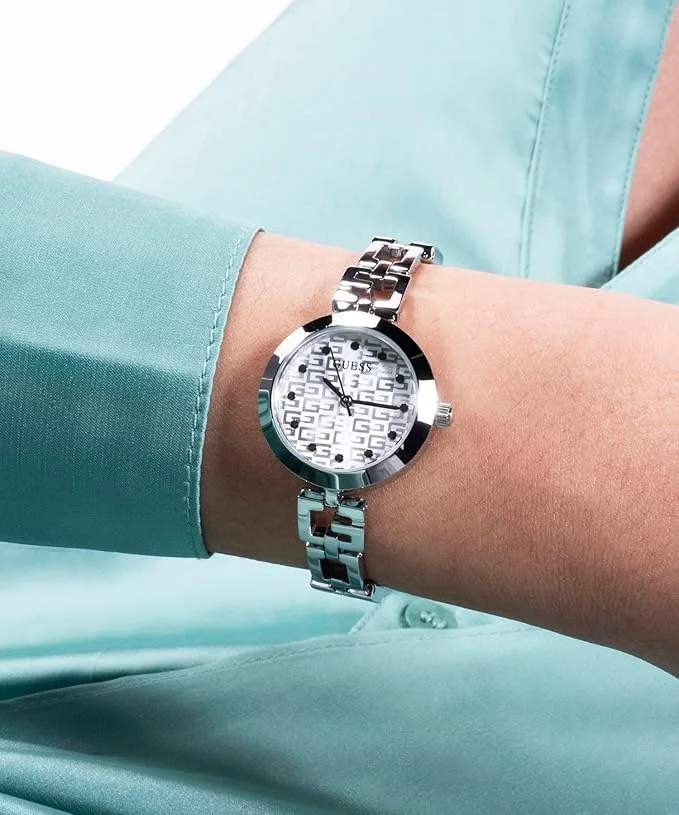 GUESS LW LADY G SLV CS SLV DL 26MM QTZ SLV BRCT SP23
