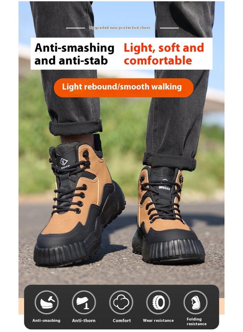 Steel Toe Shoes for Men Lightweight Safety Shoes Comfortable Puncture Proof Slip On Indestructible Work Shoes and Fashion Sneakers. - Image 2