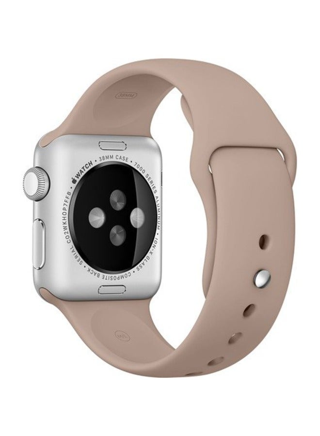 Silicone Band for Apple Watch Bands, Soft Adjustable Sport Strap for Apple Watch Series 8 7 6 5 4 3 2 1 SE Women/Men - Image 1