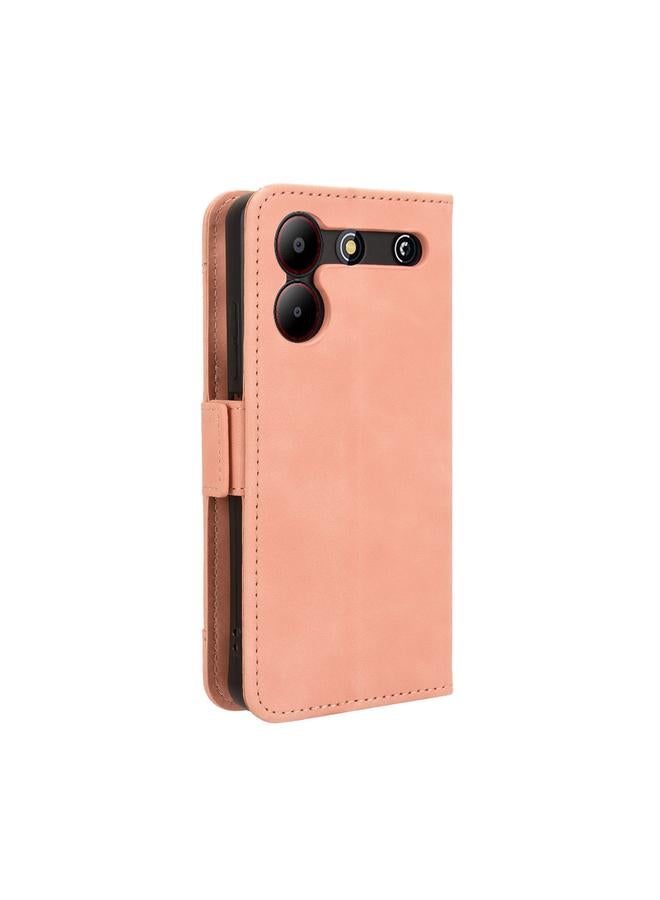 erorex Case For ZTE Blade A54 Skin Feel Calf Texture Card Slots Leather Phone Case - Image 3