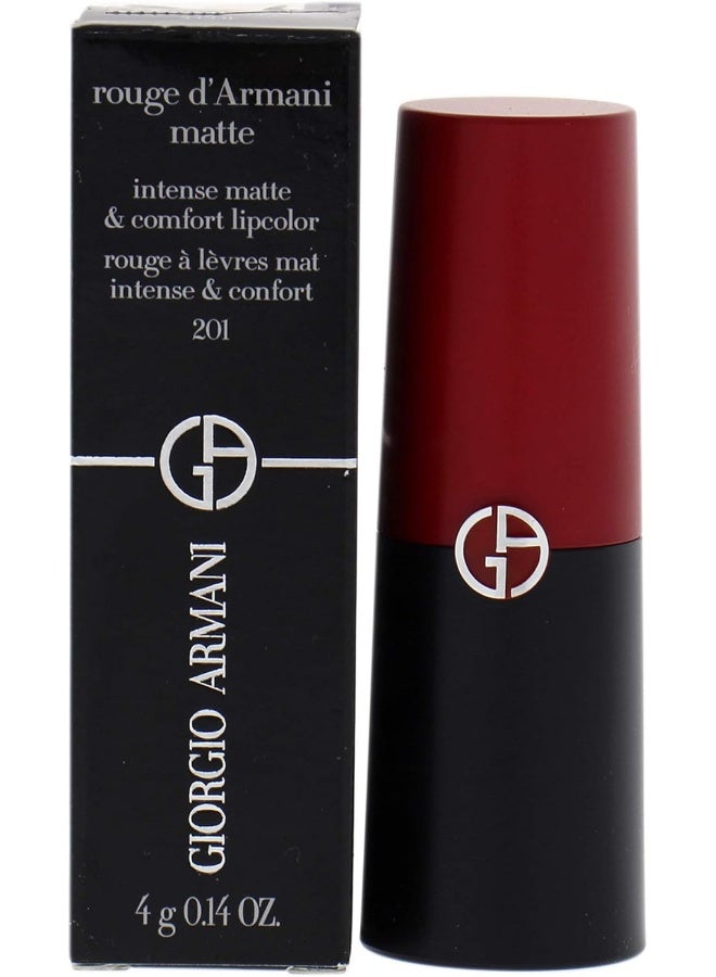 Giorgio Armani Rouge D'Armani Matte Intense Matte & Comfort Lipcolor - # 201 Nightberry 4g/0.14oz - Image 1