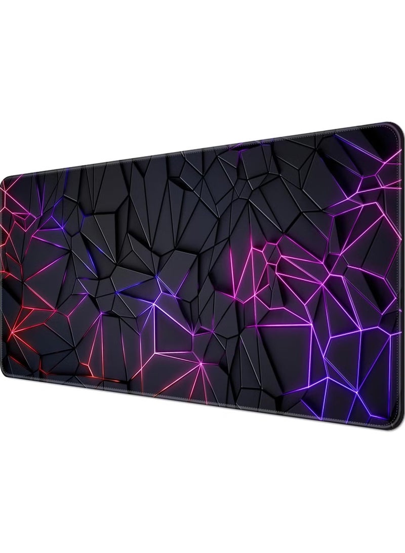 900x400mm Large Mouse Pad  Extended Mouse Pad Non-Slip Rubber Base Gaming Mouse pad Office Desk Mat Desk Pad Smooth Cloth Surface Keyboard Mouse Pads For Computers (3D) - Image 3