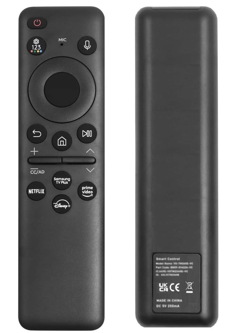 PopZa TM2360E Rechargeable Voice Remote Control for 2023 Samsung Neo QLED 8K Smart TVs (BN59-01432A) - Image 5