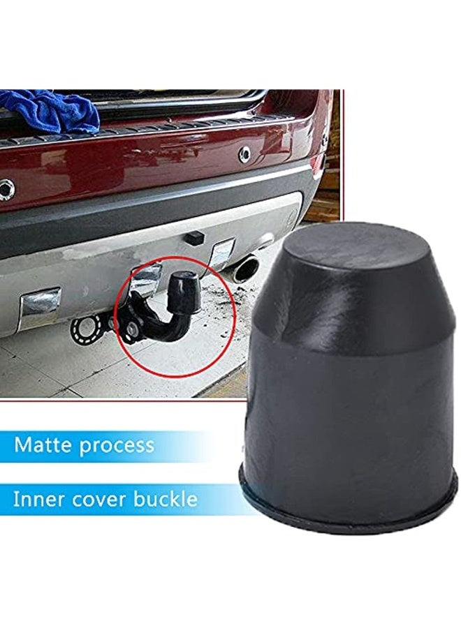 Generic Trailer Hitch Protective Cap 2 Pieces Trailer Hitch Cover Cap Dustproof And Waterproof For Car Motorhome Trailer Ball Head Protection (Black) - Image 5