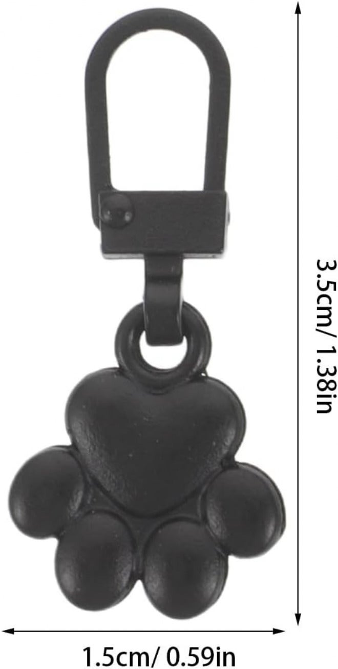 SOESFOUFU 20pcs Zipper Pulls: Cute Cat Paw Metal Zipper Pulls Tabs for Bags Clothes Shoes, Replacement Zip Puller Tab for Backpacks, Luggage, Jackets - Image 2