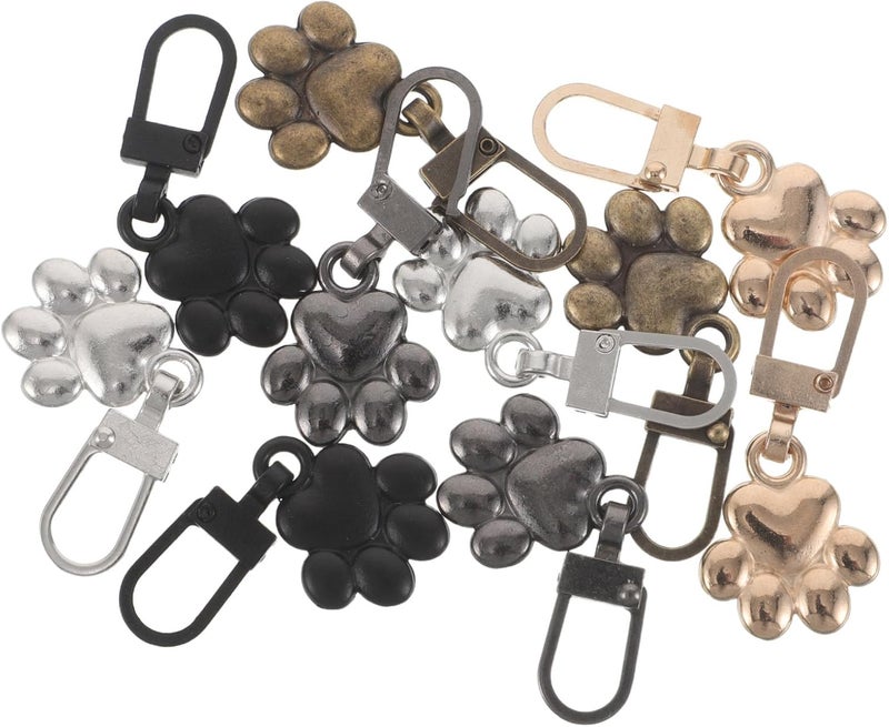SOESFOUFU 20pcs Zipper Pulls: Cute Cat Paw Metal Zipper Pulls Tabs for Bags Clothes Shoes, Replacement Zip Puller Tab for Backpacks, Luggage, Jackets - Image 1