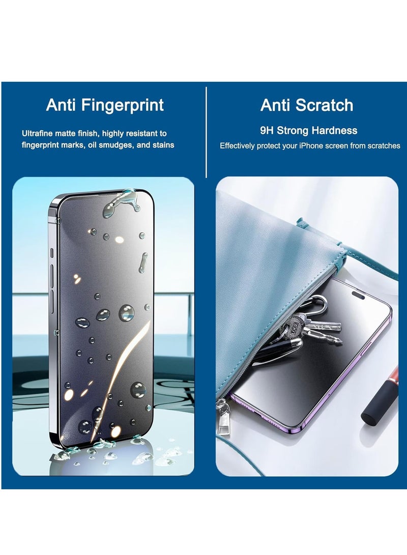 DUSALA [2-Pack] iPhone 12 Matte Privacy Ceramic Screen Protector Film Matte, Anti-Spy Full Adhesive Flexible[Not A Glass] Anti-Spy Full Adhesive Flexible Film For iPhone 12 5G (iPhone 12) - Image 5