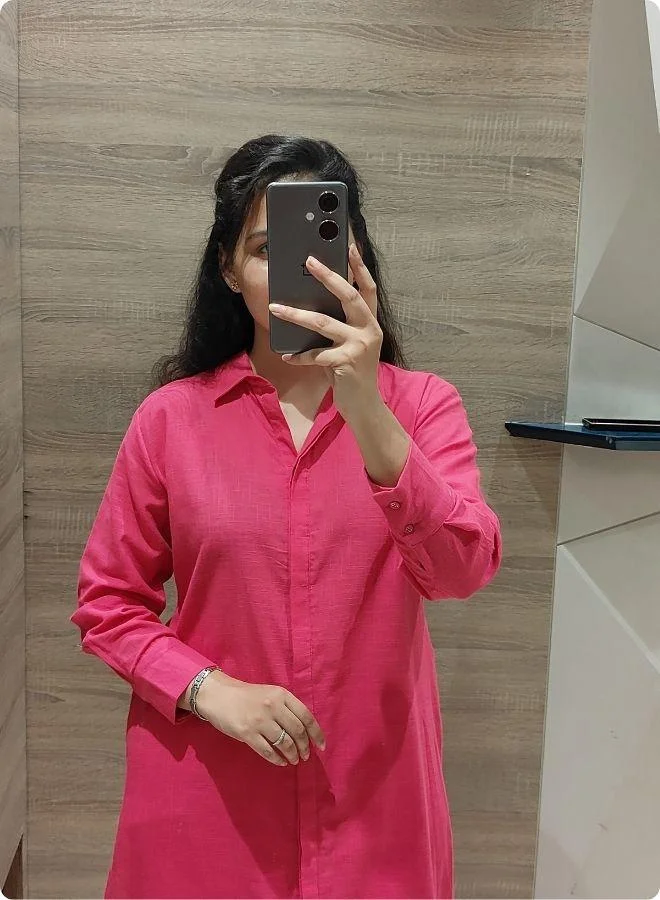 #Be Pink Solid Co-ord Set