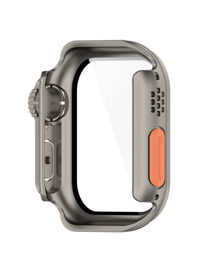 Kmaxai Ultra2 Protective Case With Tempered Glass Screen Protector For Apple Watch Series 10, High Definition Film For 46mm Titanium Steel Apple Watch - Image 5