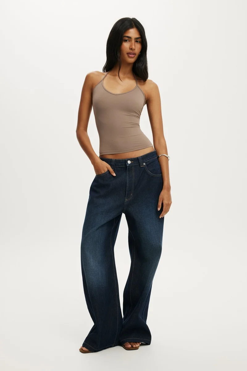 Cotton On  Hold Me Tie Halter Top for Women | Best Price UAE