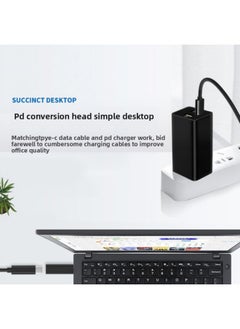 Generic Type-c To Square Mouth For Lenovo HP Dell Asus Laptop Pd Charging Adapter 100w-Color:5525  - Image 3