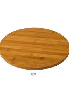 Dania A Rotating Bamboo Wooden Riser For Cake And Pizza Multi  - Image 2