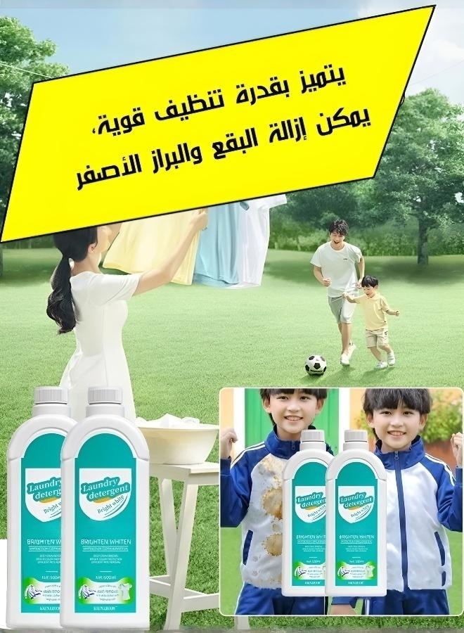Powerful Stain Remover & Fabric Brightener Laundry Detergent 500ml - Image 4