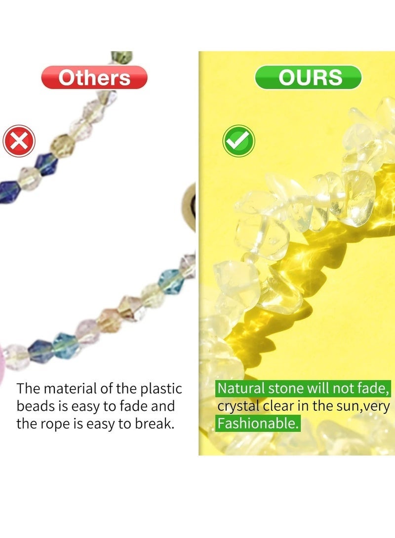 GIFT Phone Charms Chain Strap For Women Girls, Cell Phone Case Lanyard Wrist Strap, Natural Gemstone Charms For Keychain - Image 3