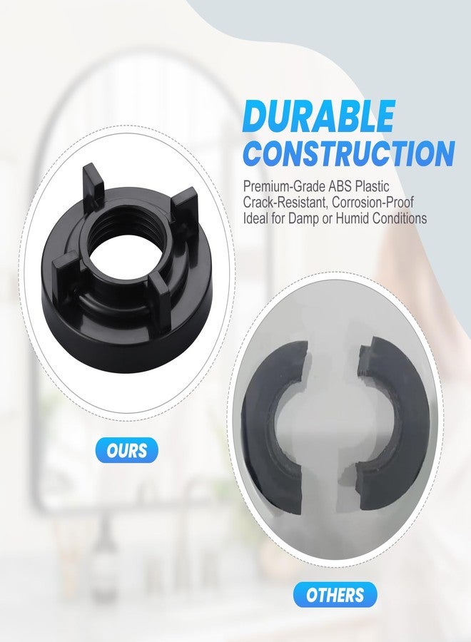Arcora Mounting Lock Nut for Basin Faucet: 1/2" IPS Durable Easy Installtion Winged Locknuts Replacement Parts, Mounting Accessories for Bathroom Kitchen Faucet 8PCS - Image 3