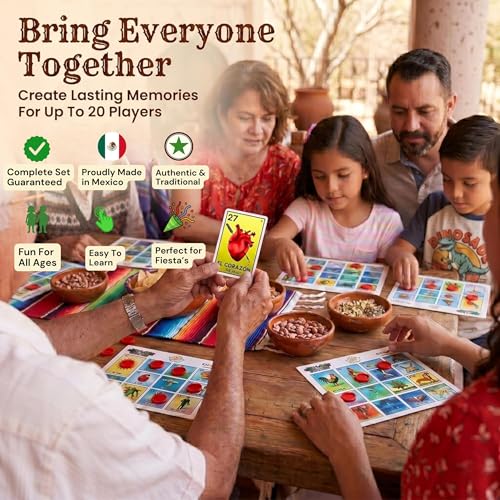 CuitÃ¡xi Cuitxi Mexican Bingo Game with 100 Bingo Chips for 20 Players Made in Mexico Mexican Gifts de lujo Juegos de mesa Spanish Board Games - Image 5