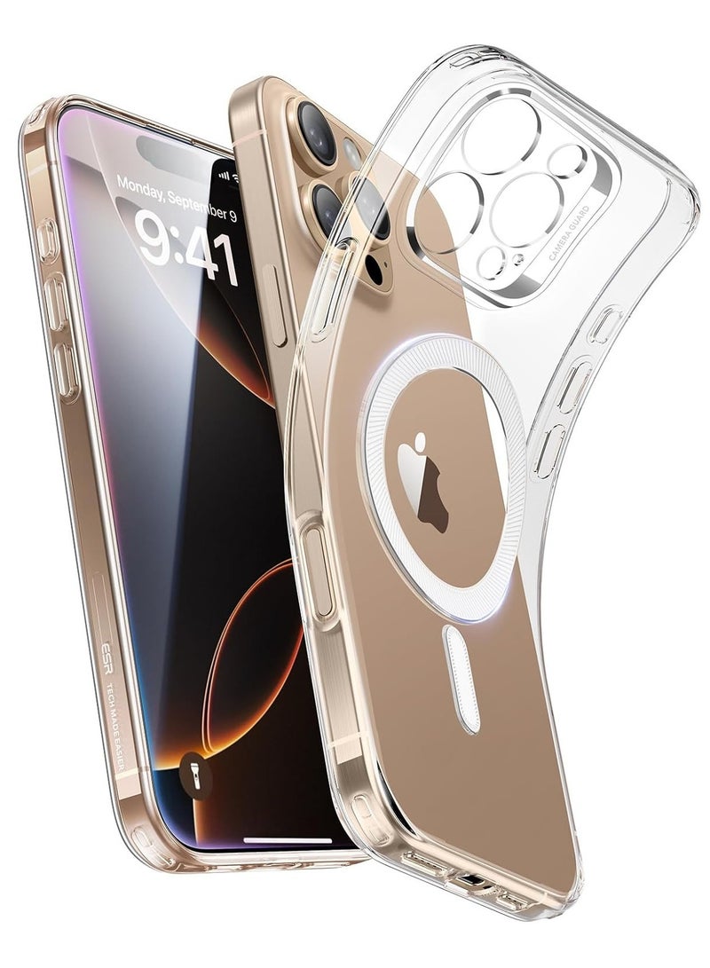 iPhone 16 Pro Max Case - MagSafe Compatible, Shockproof Thin Cover with Camera Protection, Anti-Yellowing and Scratch-Resistant - Clear - Image 1