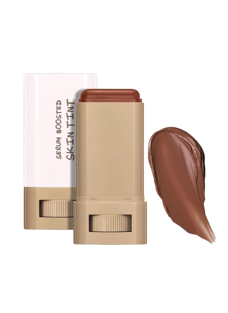 SWETIYOU Multi-Use Foundation Stick Beauty Balm Serum Boosted Skin Tint, On-The-Go Tinted Solid Serum, Lightweight and Buildable Creamy Skin Tint Stick Makeup, Natural Finish(02#) 