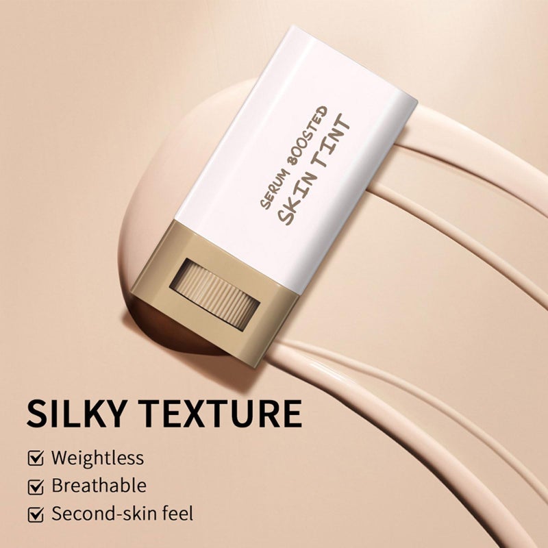 SWETIYOU Beauty Balm Serum Boosted Skin Tint, Foundation Makeup Stick Hydrating Tinted Moisturizer, Lightweight and Buildable Solid Tinted Hydrating Serum Foundation Contour Stick, Natural Finish(02#) - Image 3