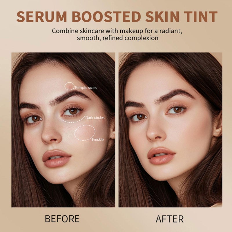 SWETIYOU Beauty Balm Serum Boosted Skin Tint, Foundation Makeup Stick Hydrating Tinted Moisturizer, Lightweight and Buildable Solid Tinted Hydrating Serum Foundation Contour Stick, Natural Finish(02#) - Image 5