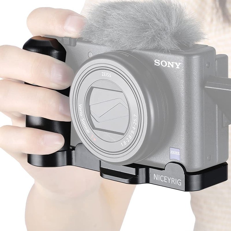 NICEYRIG مقبض جانبي NICEYRIG لكاميرا Sony ZV-1 Vlog Vlogging 4K، حامل تمديد مع قاعدة تحرير سريعة لمعيار ARCA - 465 - Image 3