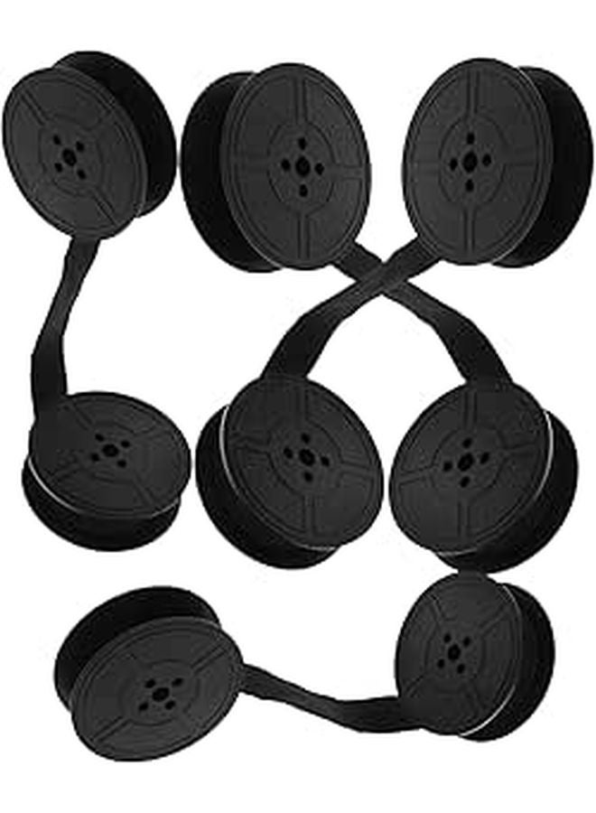 Vintage Manual Typewriter Ribbon Twin Spool Black Ink 4 Pair Set Replacement - Image 1