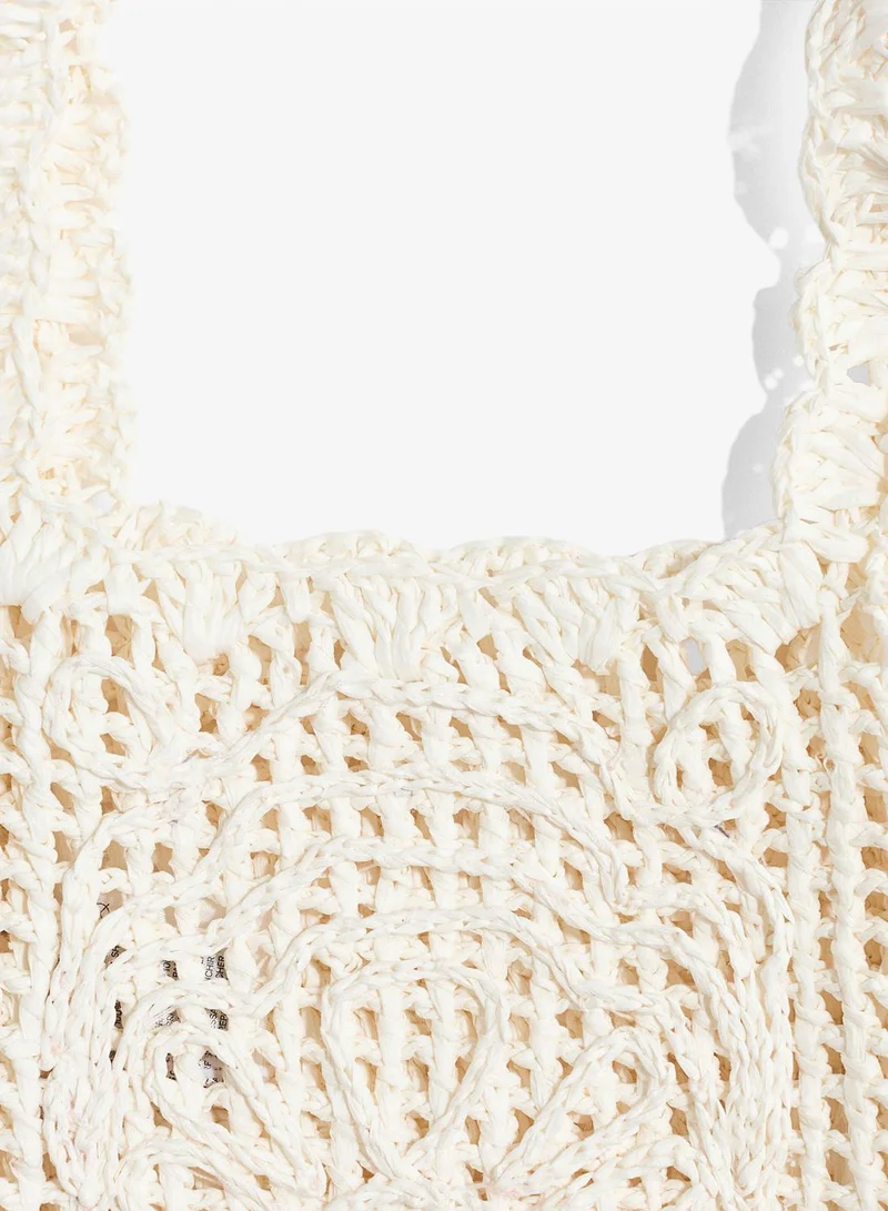 H&M Straw clutch