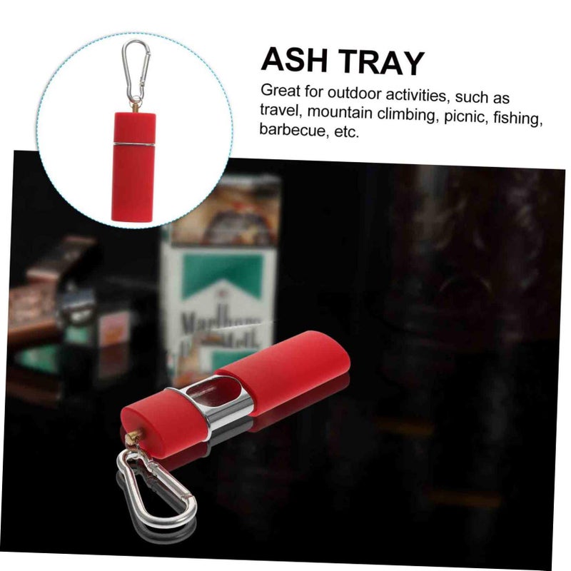 Metal Ashtray Keychain Portable Car Ashtray Easy Open Design for Outdoor Smoking Use - Image 4