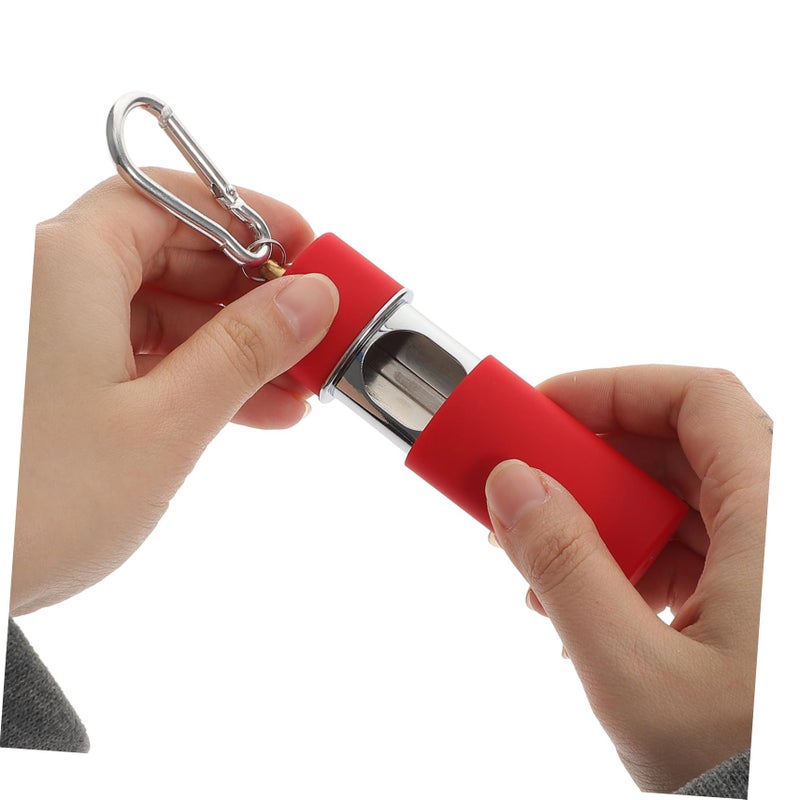 Metal Ashtray Keychain Portable Car Ashtray Easy Open Design for Outdoor Smoking Use - Image 5