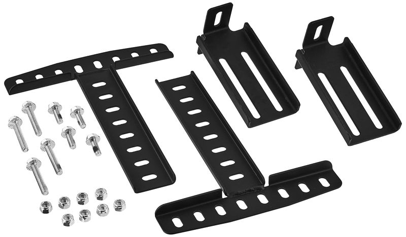 LUCID Brackets-Attach Headboad to L100 Adjustable Bed Base - Easy to Customize - Durable - Solid Steel, Headboard, Black - Image 1
