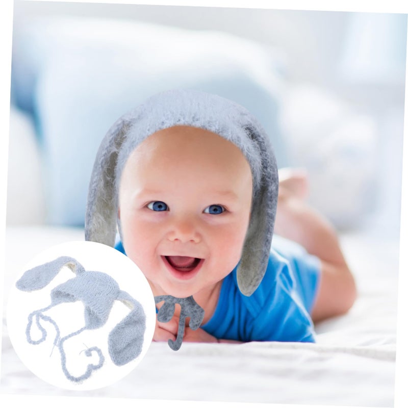 Toddler Baby Rabbit Ear Beanie Winter Hat Long Ears Cozy Knitted Photo Prop - Image 4