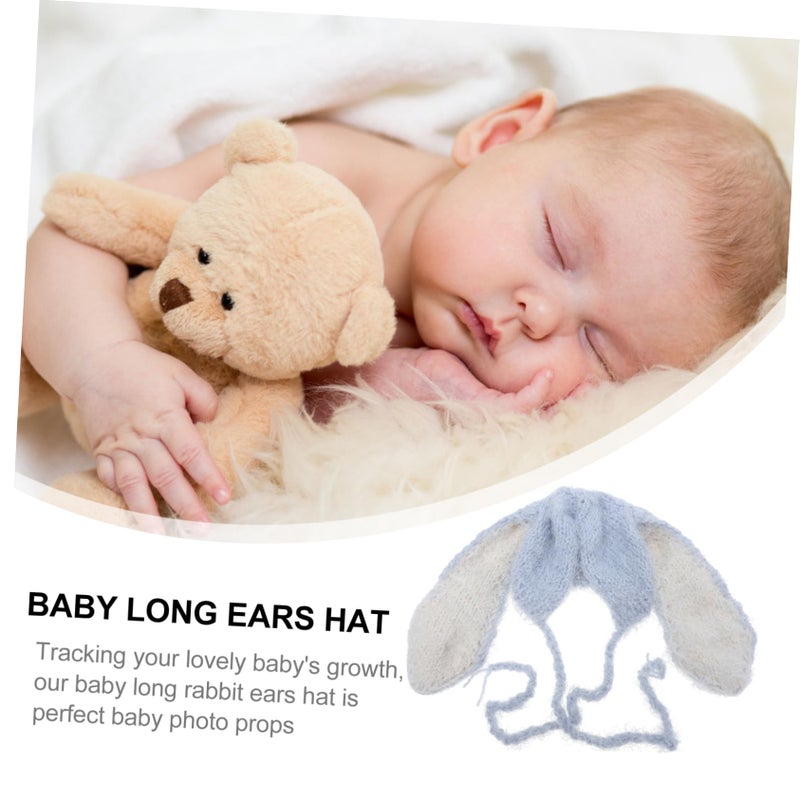 Toddler Baby Rabbit Ear Beanie Winter Hat Long Ears Cozy Knitted Photo Prop - Image 5