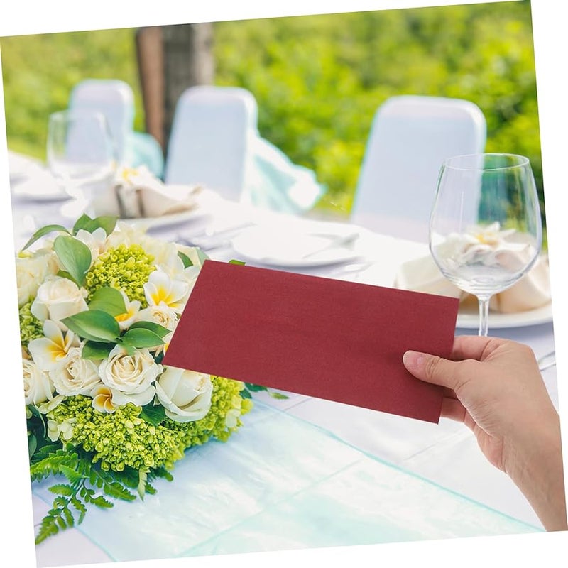 Burgundy Disposable Napkins 50 Count Soft Paper Hand Towels for Weddings Parties Bathrooms - Image 5