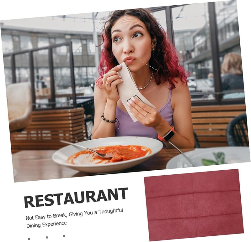 Burgundy Disposable Napkins 50 Count Soft Paper Hand Towels for Weddings Parties Bathrooms - Image 4