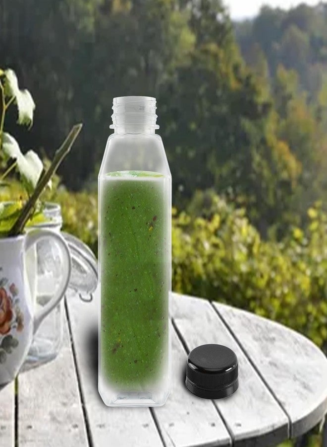 Meisuitd 6Pcs 16oz Plastic Juice Bottles With Lids Reusable Clear Bulk Beverage Containers With Black Tamper Resistant Lids For Juicing, Smoothies, Drinking And Other Beverages - Image 4